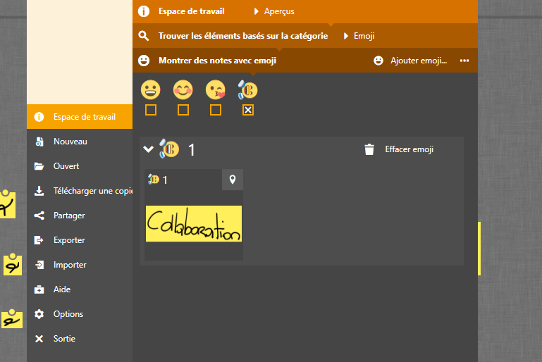 Hoylu 3.9 : La mise à jour qui vous rend encore plus créatif ! 9 Vous pouvez rechercher les émojis sur Hoylu 3.9