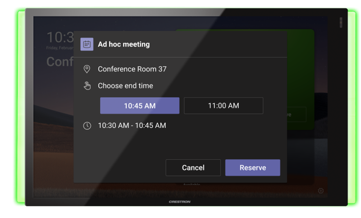 Les Microsoft Teams Panels vont-ils bouleverser le marché des boîtiers de réservation de salle ? 2 L'image représente "Les Microsoft Teams Panels vont-ils bouleverser le marché des boîtiers de réservation de salle ?" par Wipple - Vous allez aimer vos salles de réunion.