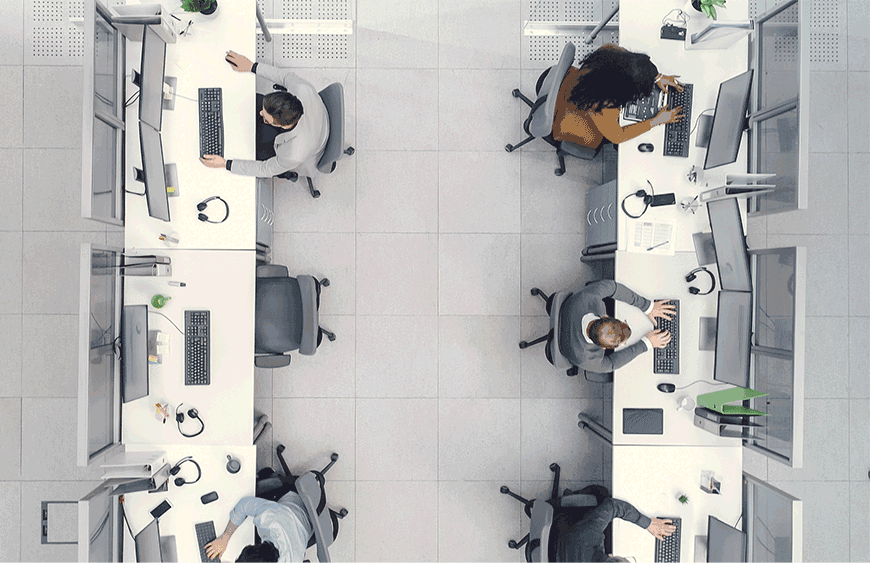 L'image représente "Flex office, desk sharing, desk booking, agile seating, et autres anglicismes pour les nuls" par Wipple - Vous allez aimer vos salles de réunion.