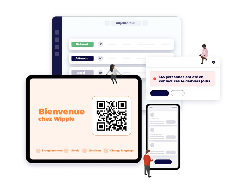 L'image représente "Digital Workplace : Définitions, Tendances, Solutions..." par Wipple - Vous allez aimer vos salles de réunion.