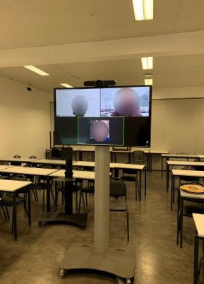 salle de formation hybride