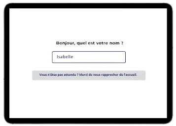 L'image représente "Gestion des visiteurs, Accueil" par Wipple - Vous allez aimer vos salles de réunion.