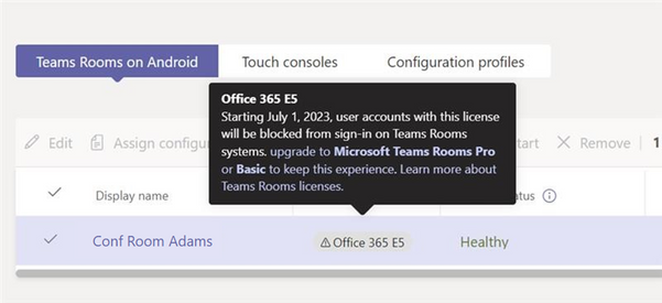 L'image représente "[Licence Microsoft Teams] Fin des licences M365/O365 pour les Teams Rooms" par Wipple - Vous allez aimer vos salles de réunion.