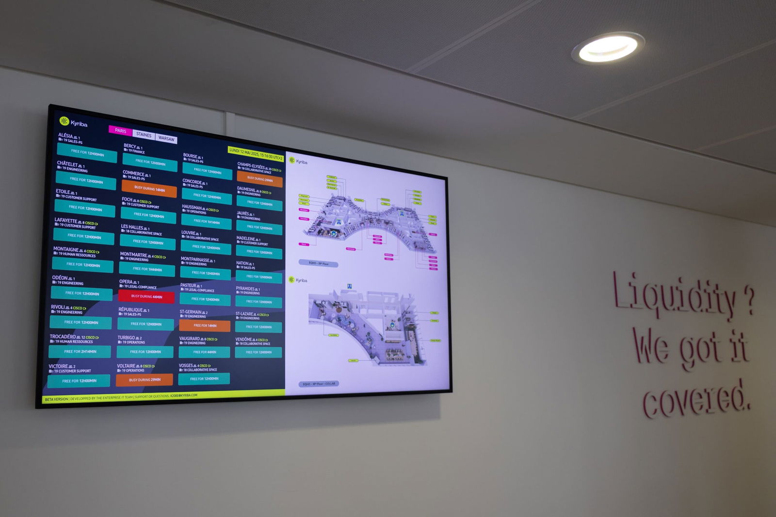 L'image représente "Interopérabilité, design, simplicité : l’expérience Cisco chez Kyriba" par Wipple - Vous allez aimer vos salles de réunion.