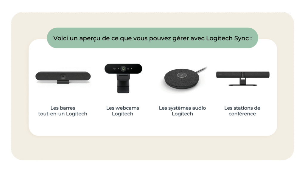 Les barres tout-en-un Logitech
Les webcams Logitech
Les systèmes audio Logitech
Les stations de conférence